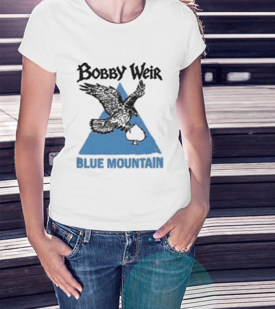 Bobby Weir Blue Mountain Eagle Spade Triangle T-Shirt
