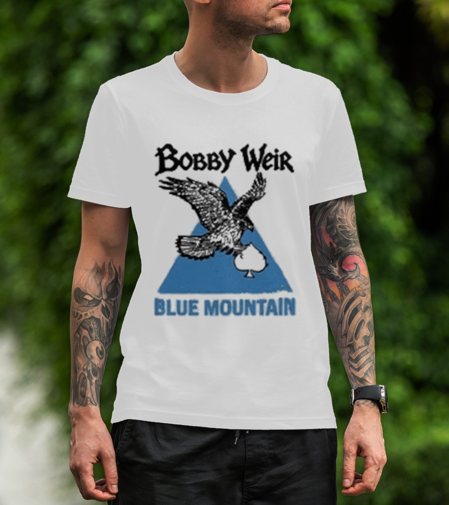 Bobby Weir Blue Mountain Eagle Spade Triangle T-Shirt