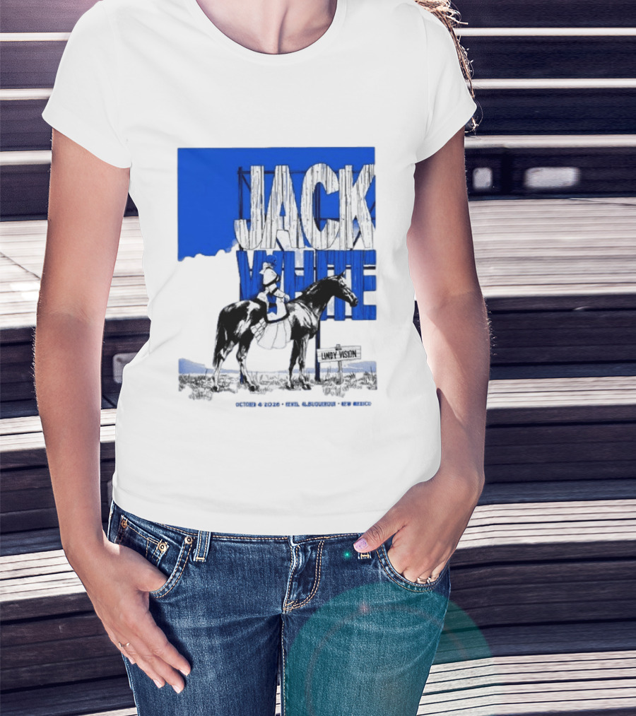 Jack White Live At Revel Entertainment Center Albuquerque October 4 2026 Lindy Vision T-Shirt