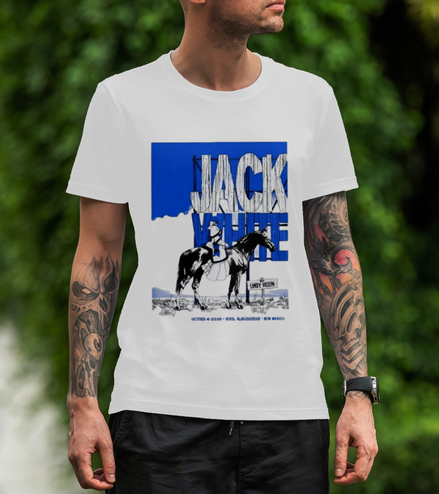 Jack White Live At Revel Entertainment Center Albuquerque October 4 2026 Lindy Vision T-Shirt