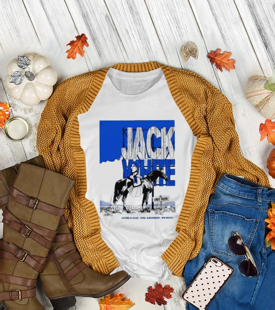 Jack White Live At Revel Entertainment Center Albuquerque October 4 2026 Lindy Vision T-Shirt