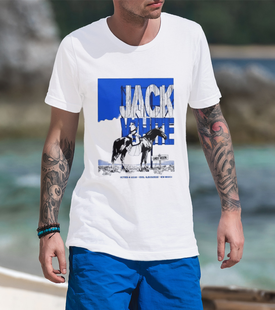 Jack White Live At Revel Entertainment Center Albuquerque October 4 2026 Lindy Vision T-Shirt