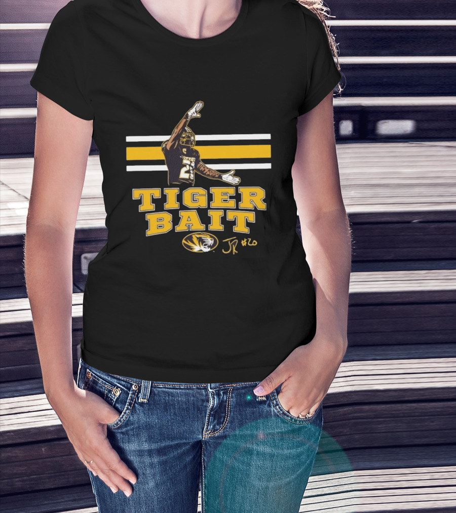 Missouri Tigers Football Tiger Bait JR #20 Jamal Roberts T-Shirt