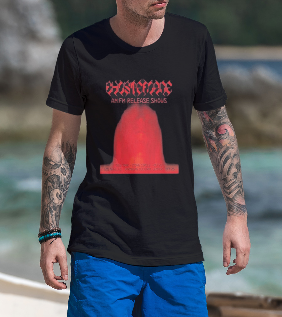 Ghostemane AM:FM Release Shows New York Stone Circle Oct 22 Los Angeles Ukrainian Cultural Center Oct 25 T-Shirt