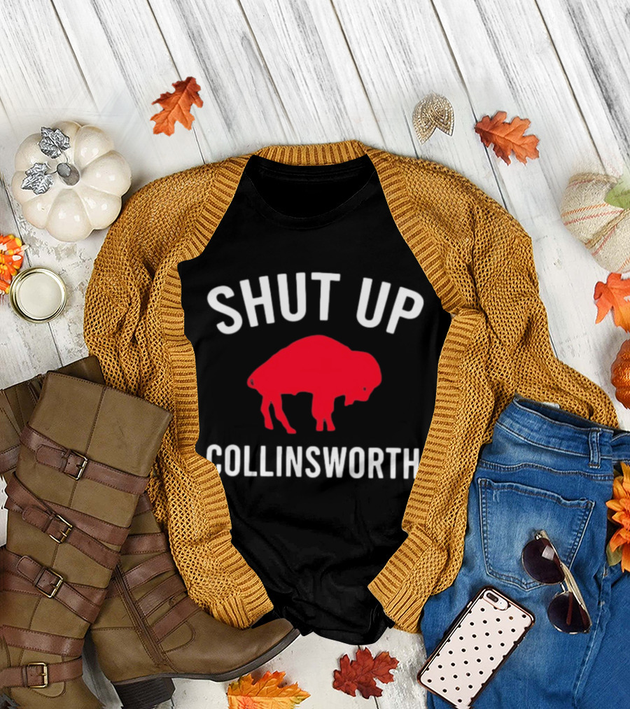 Shut Up Collinsworth Red Buffalo T-Shirt