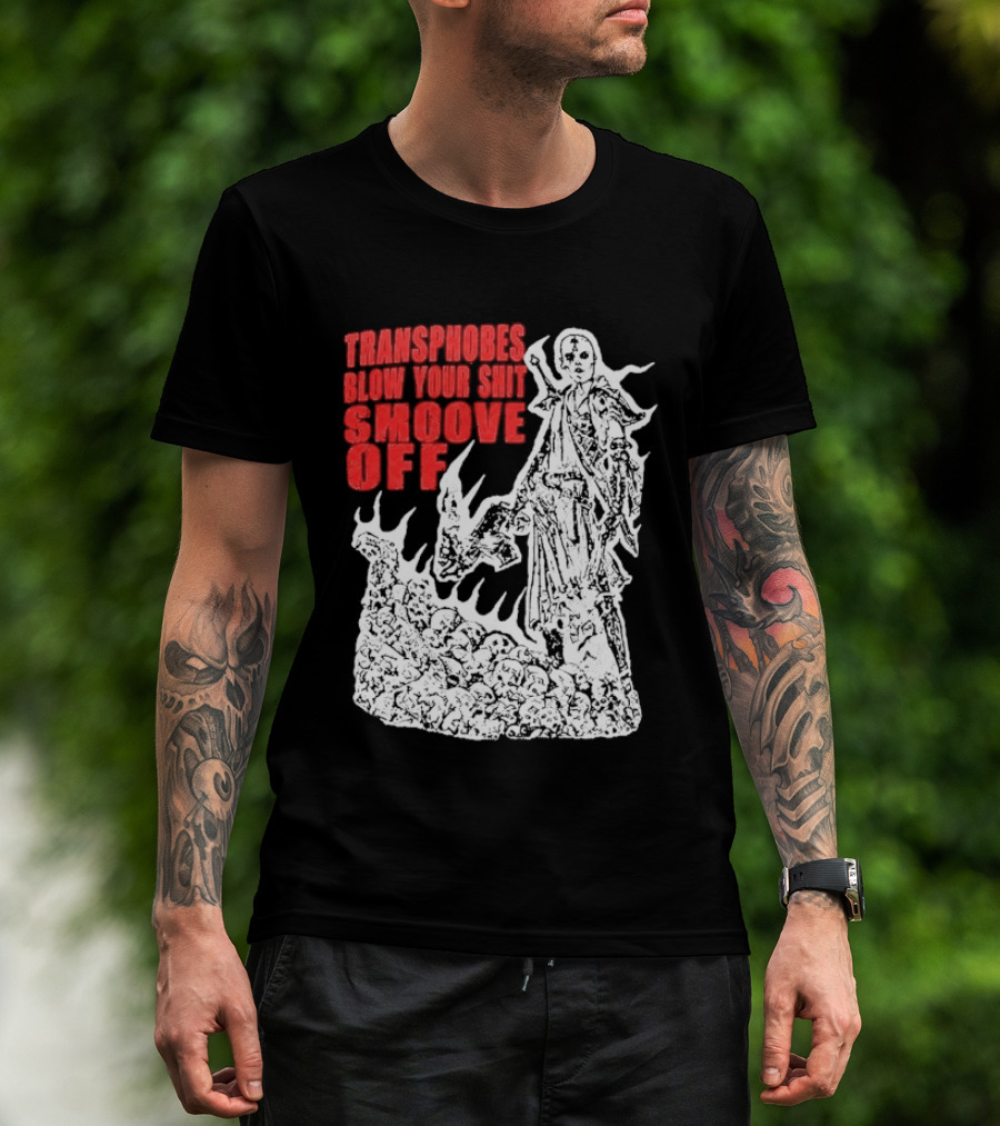 Transphobes Blow Your Smoove Off Flame Spirit T-Shirt