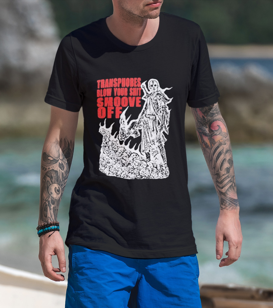 Transphobes Blow Your Smoove Off Flame Spirit T-Shirt