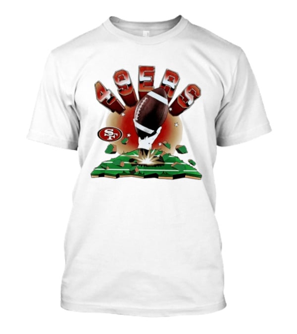 San Francisco 49ers Explosive Football 2026 Clubhouse T-Shirt