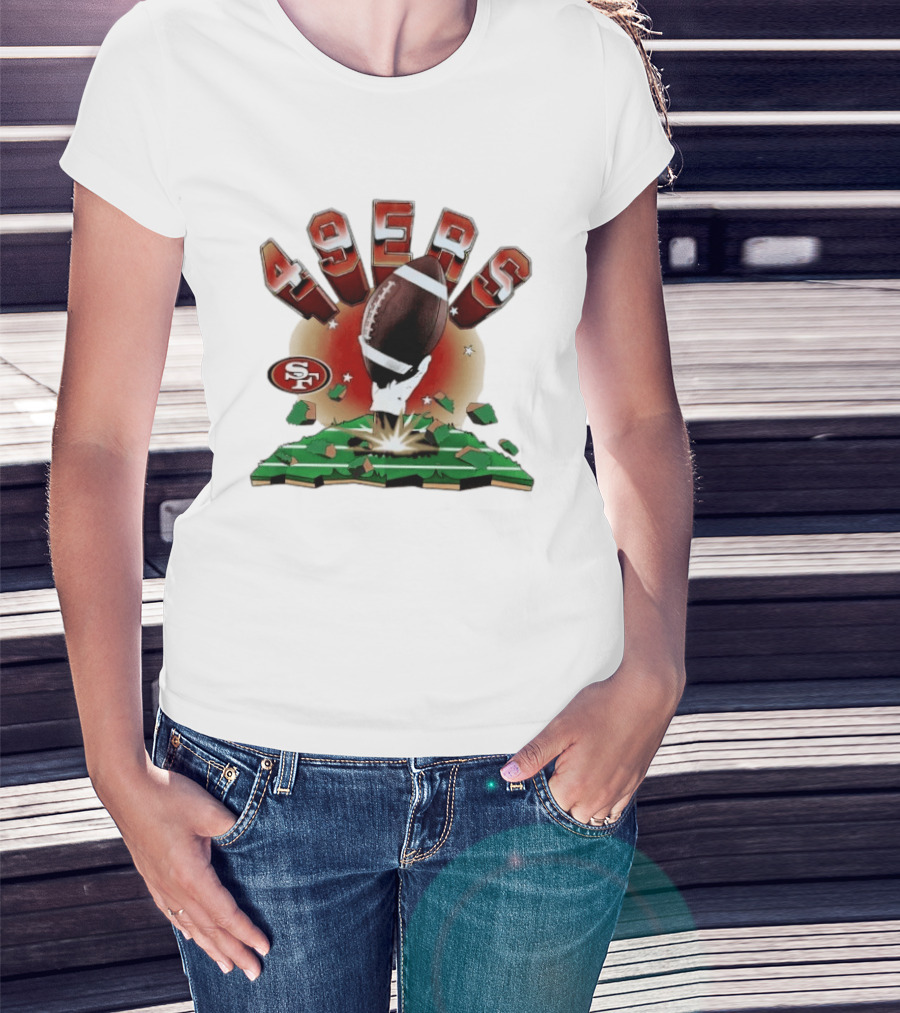 San Francisco 49ers Explosive Football 2026 Clubhouse T-Shirt