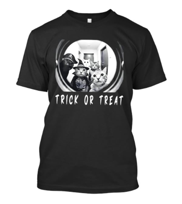 Trick Or Treat Cats Halloween 2026 T-Shirt