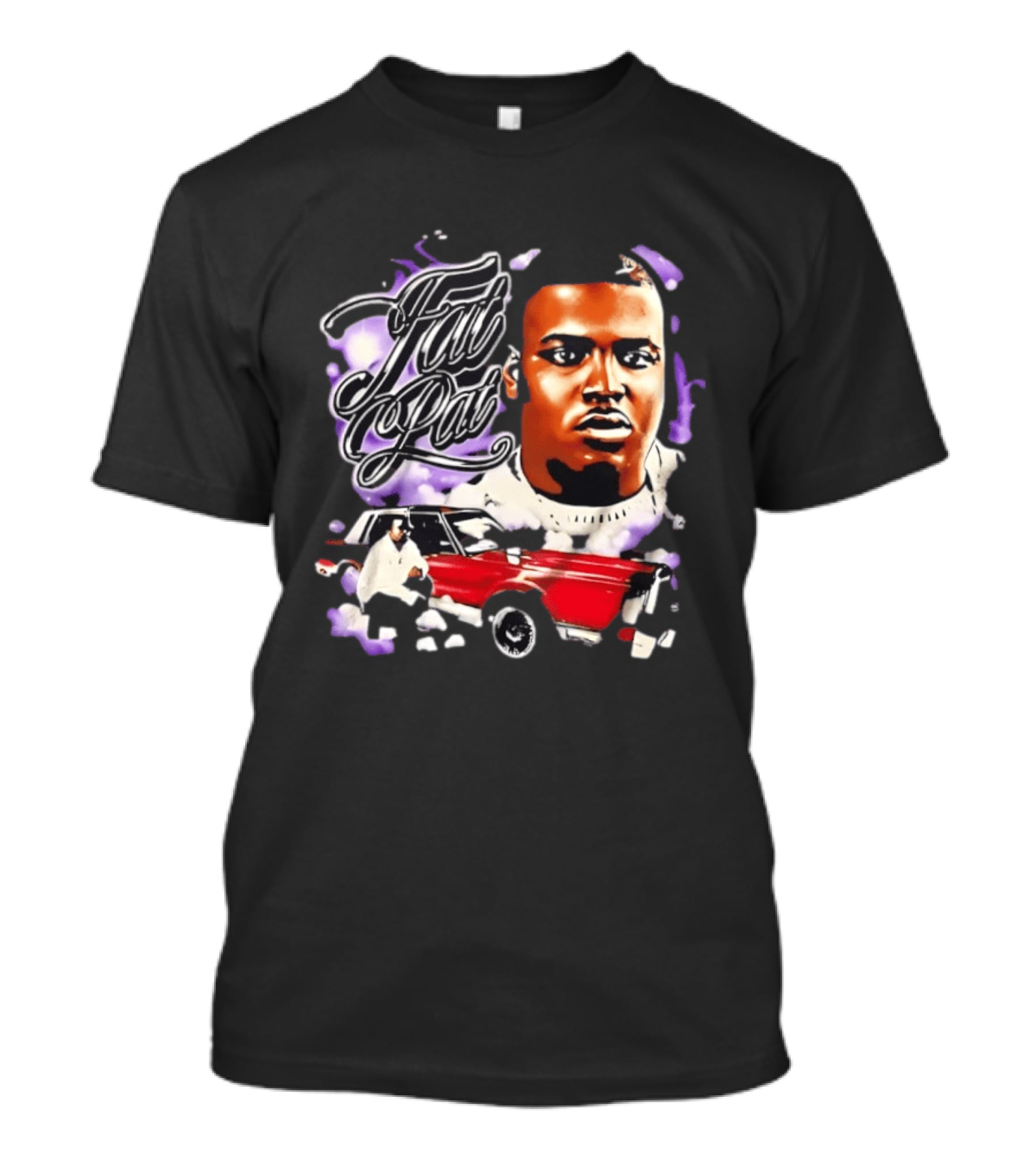 Fat Pat Houston Rapper Texas Screwed Up Click Red Car T-Shirt