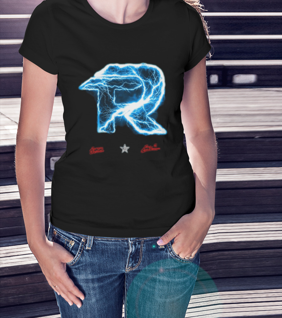 Fuerza Regida Lightning R Blue Electric Energy T-Shirt