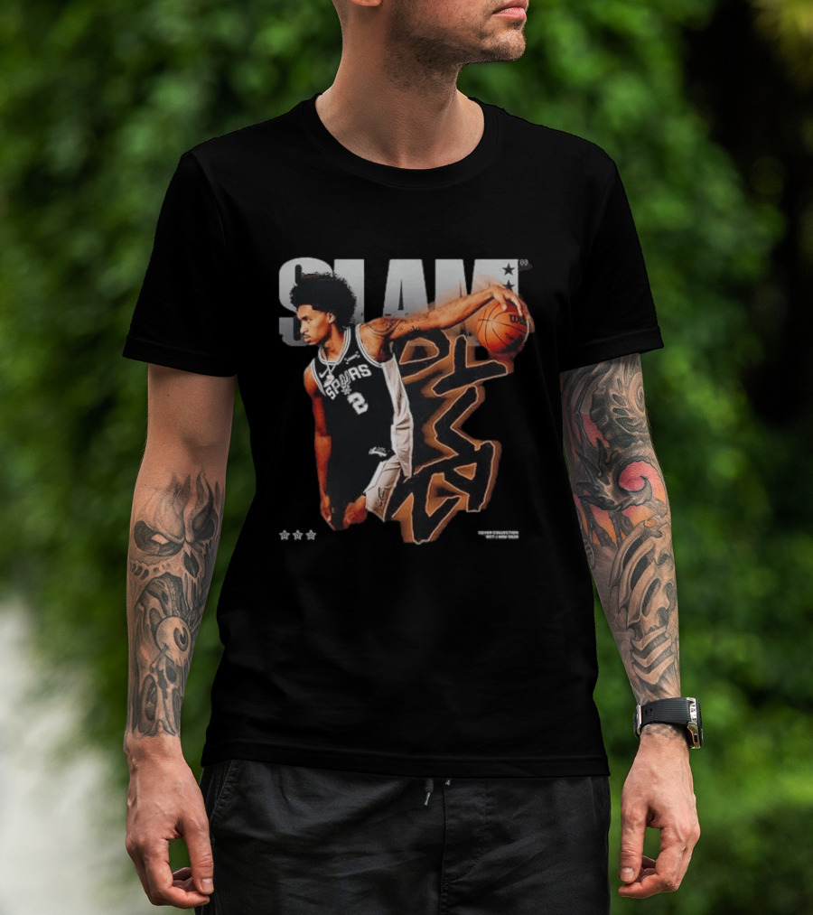 SLAM 264 Dylan Harper San Antonio Spurs Script Remix 2026 T-Shirt