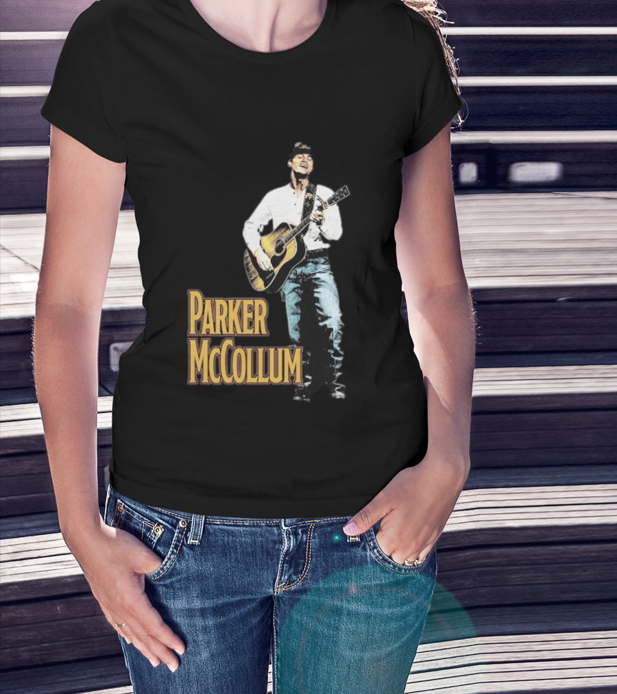 Parker McCollum Acoustic Performance Deluxe Guitar Photo T-Shirt