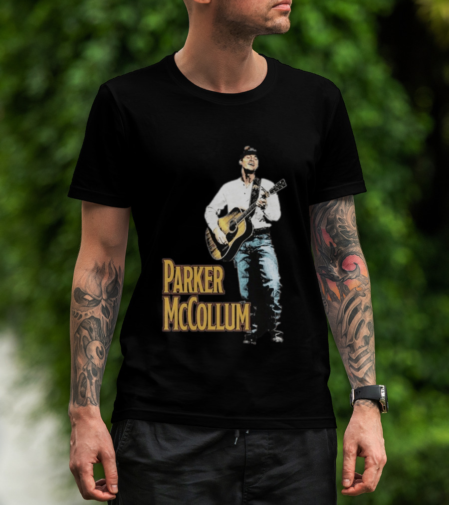 Parker McCollum Acoustic Performance Deluxe Guitar Photo T-Shirt