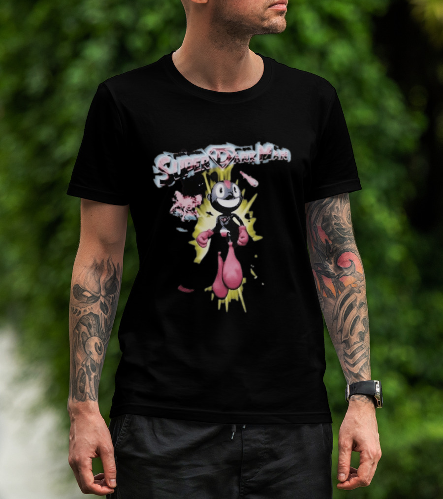 Super Dark Man Lil Darkie Character Art Explosion T-Shirt