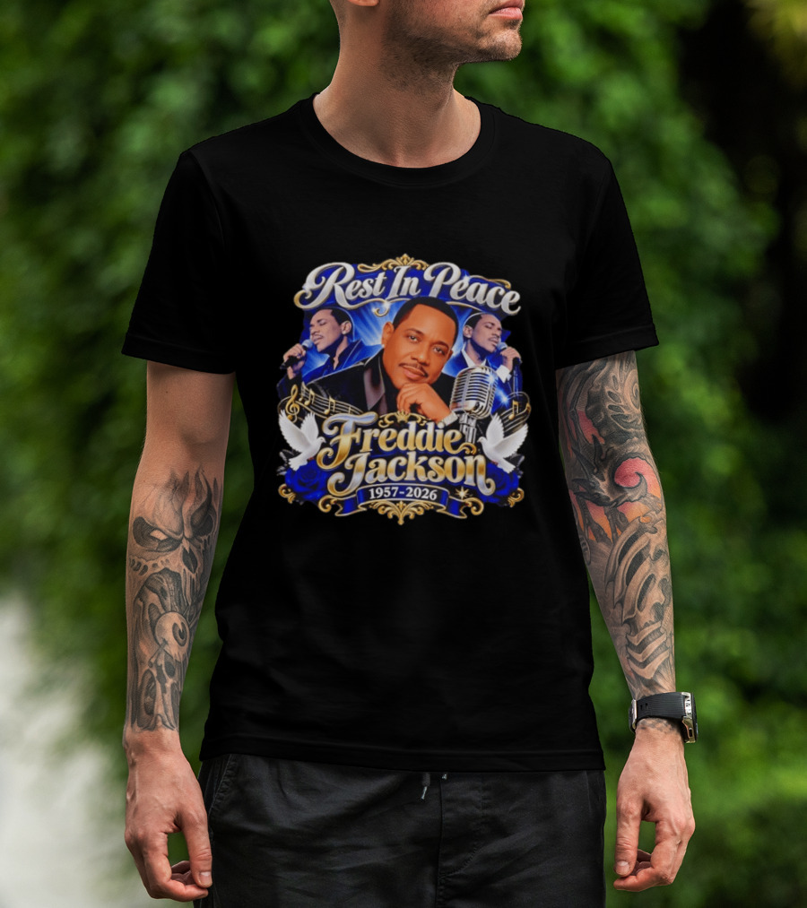 Rest In Peace Freddie Jackson 1957 2026 Music Legend Memorial T-Shirt