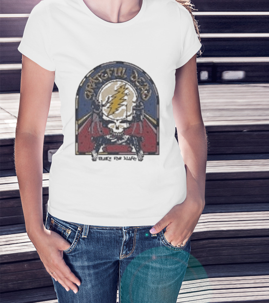 Grateful Dead Blues For Allah Skull Lightning Bolt T-Shirt