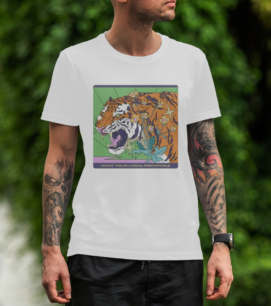 Hunt Your Local Pedophile Tiger Vintage Wildcat T-Shirt