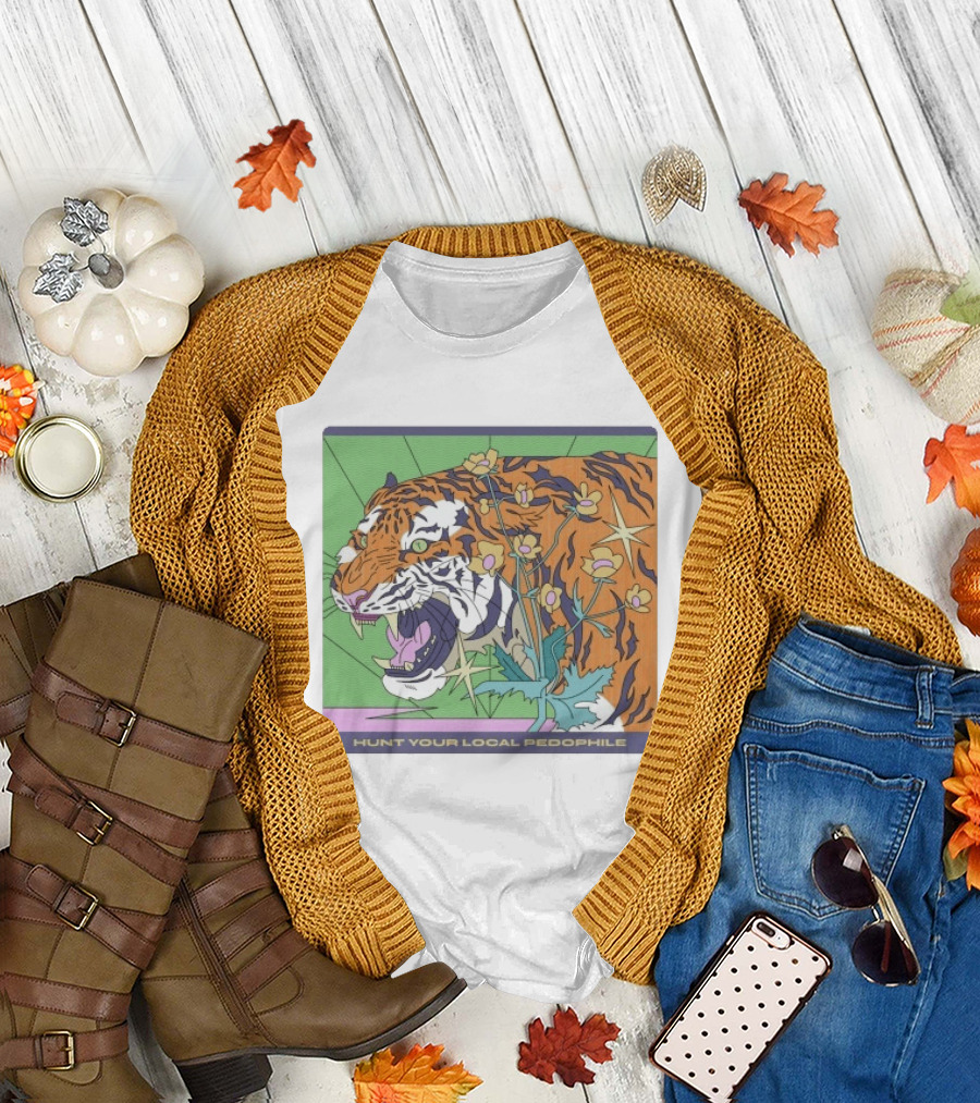 Hunt Your Local Pedophile Tiger Vintage Wildcat T-Shirt