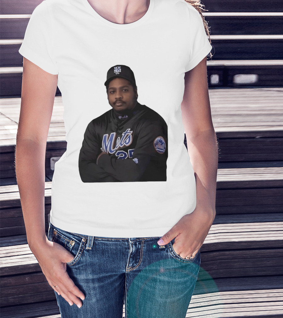New York Mets Baseball Player 25 MLB Jersey Black T-Shirt