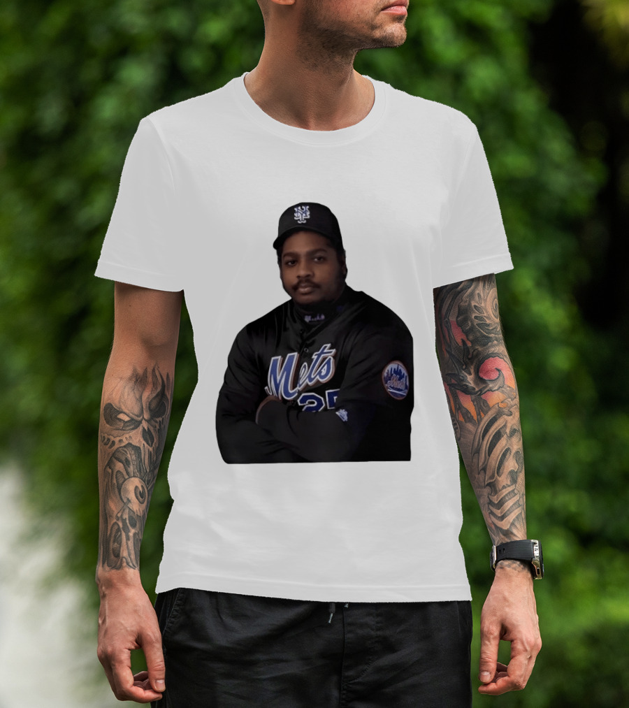 New York Mets Baseball Player 25 MLB Jersey Black T-Shirt