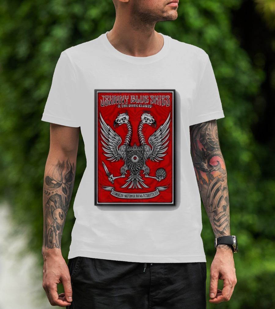 Johnny Blue Skies And The Dark Clouds Nationwide Arena Columbus OH October 7 2026 Two Headed Eagle T-Shirt