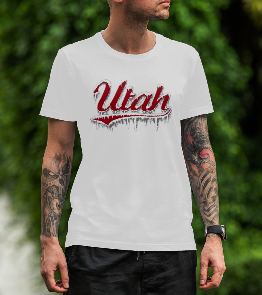 Utah Ice Out Frozen Lettering T-Shirt