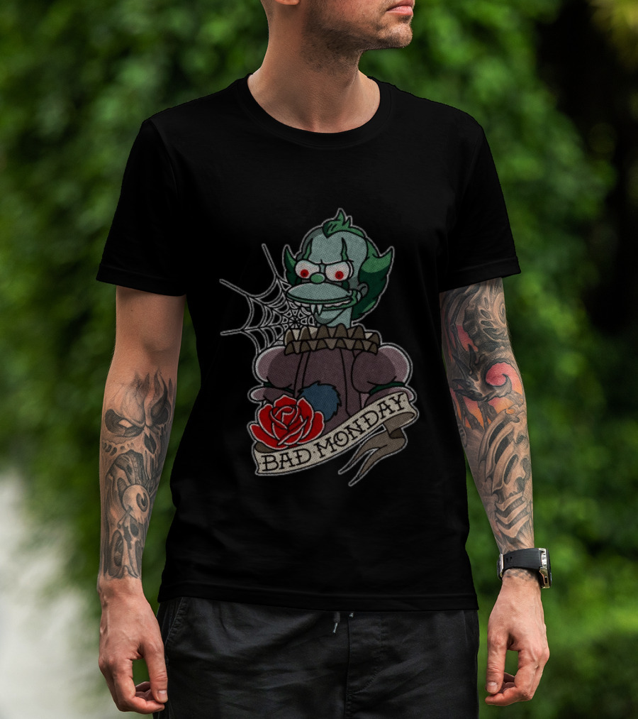 Bad Monday Krusto Spider Clown Rose T-Shirt
