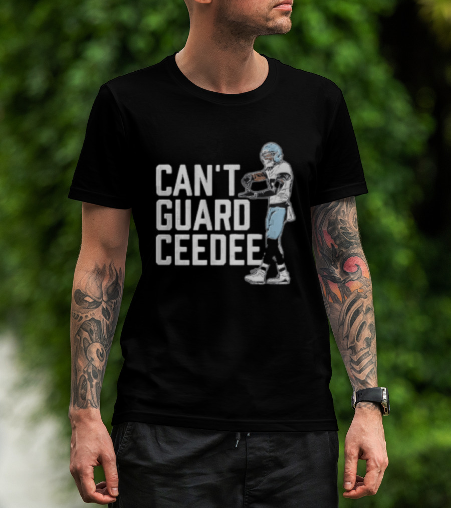 Can't Guard CeeDee 88 Dallas Cowboys Football Player Gesture T-Shirt