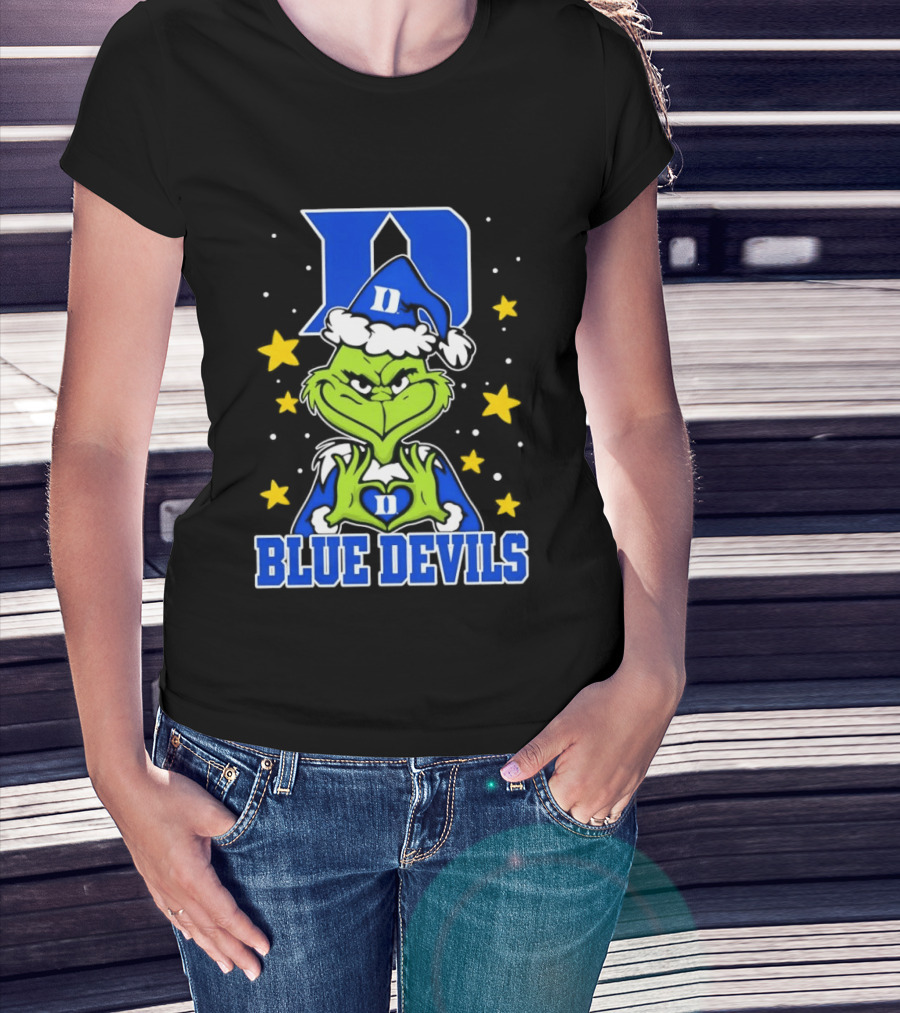 Grinch Christmas Duke Blue Devils NCAA T-Shirt