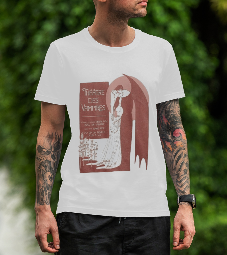 Théâtre Des Vampires Entretien Avec Un Vampire Anne Rice 20 BD Du Temple Jeudi 5 Mai T-Shirt