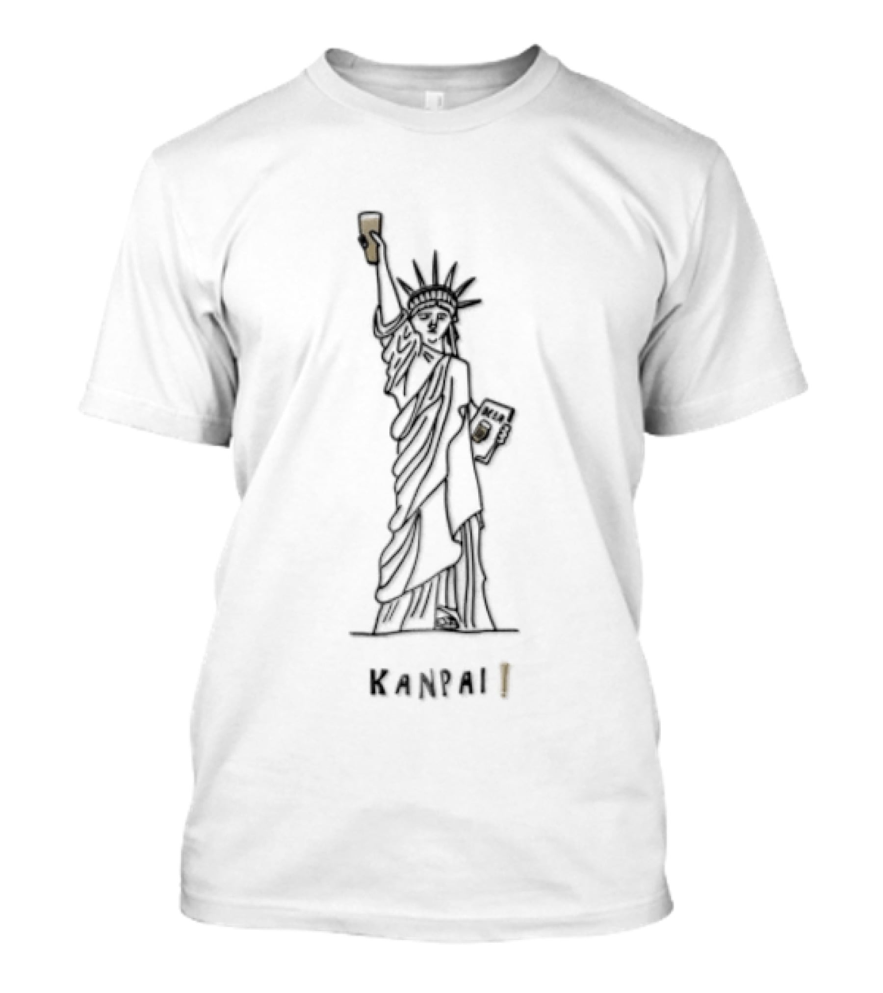 Kanpai Statue Of Liberty Holding Beer Celebration T-Shirt