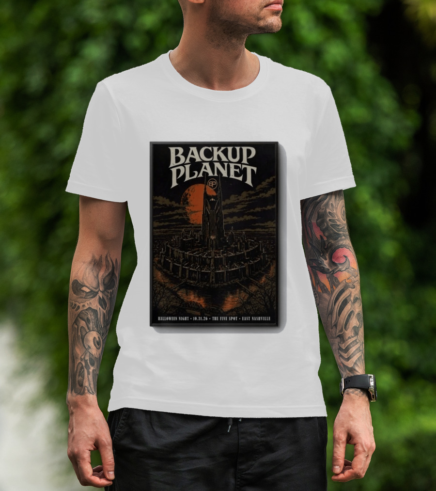 Halloween Night Backup Planet The Five Spot East Nashville 10.31.26 T-Shirt