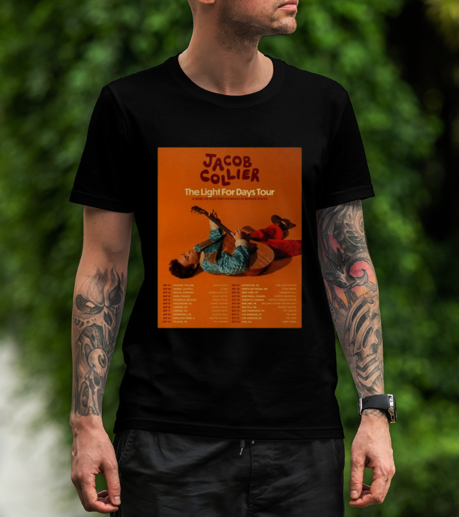 Jacob Collier The Light For Days Tour 2026 A Series Of Solo Performances In Intimate Spaces T-Shirt
