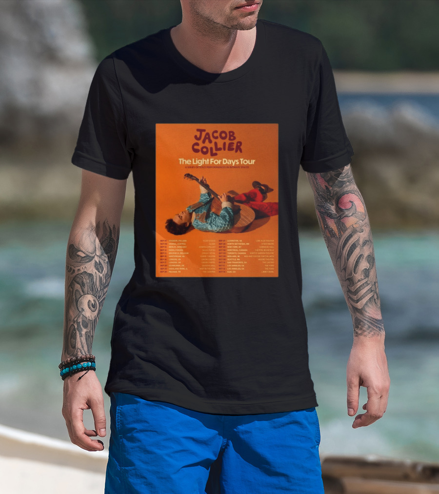 Jacob Collier The Light For Days Tour 2026 A Series Of Solo Performances In Intimate Spaces T-Shirt
