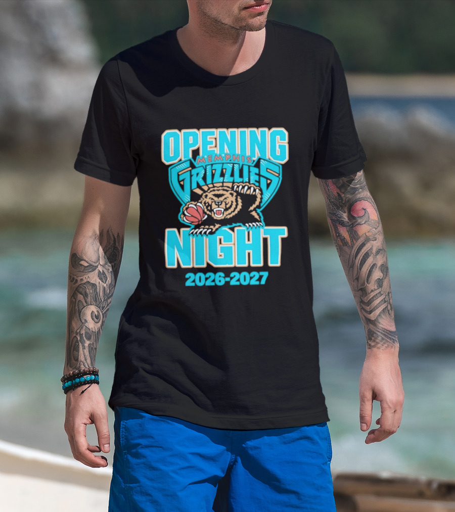 NBA Opening Night 2026 2027 Memphis Grizzlies T-Shirt