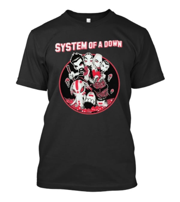 System Of A Down Mushroom People Iconic Band T-Shirt