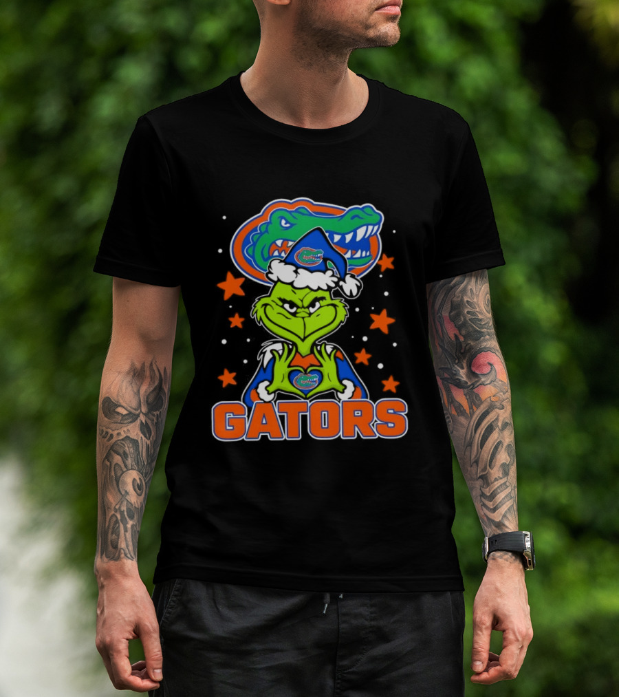 Florida Gators Grinch Christmas College Football Fan T-Shirt