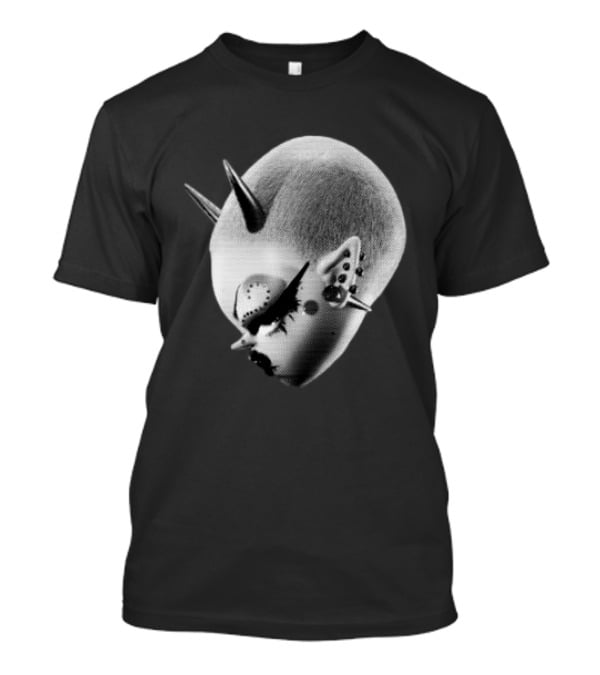 Poi And Keely Store The Bb Surreal 3D Punk Alien Head T-Shirt