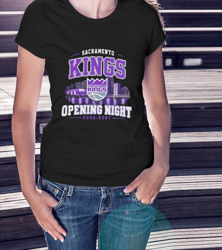 Sacramento Kings Opening Night 2026 2027 City Skyline T-Shirt