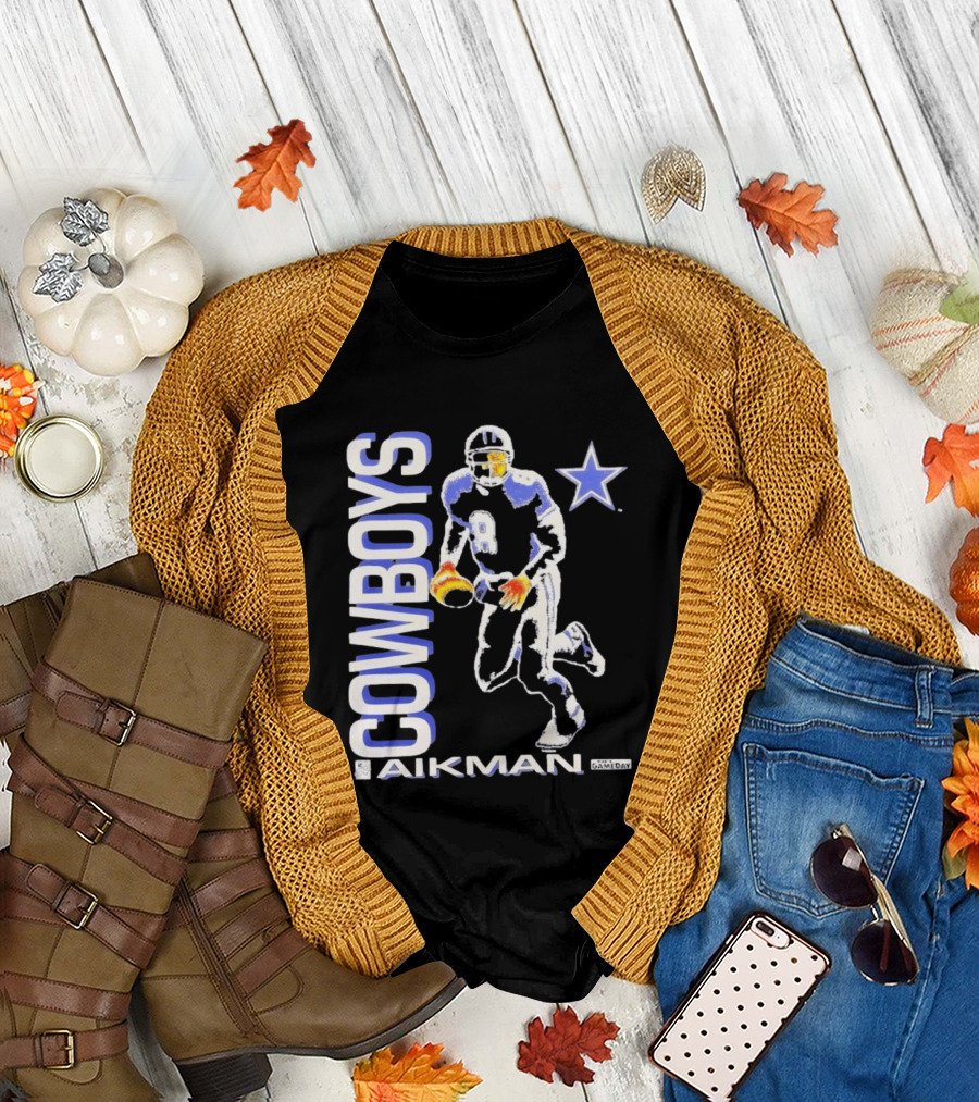 Cowboys Aikman 8 Dallas Star Gameday T-Shirt