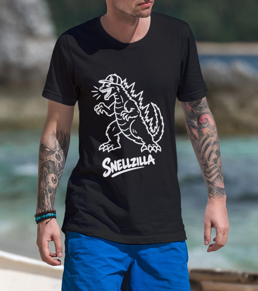 Snellzilla Monster Baseball Tribute Blake Snell T-Shirt