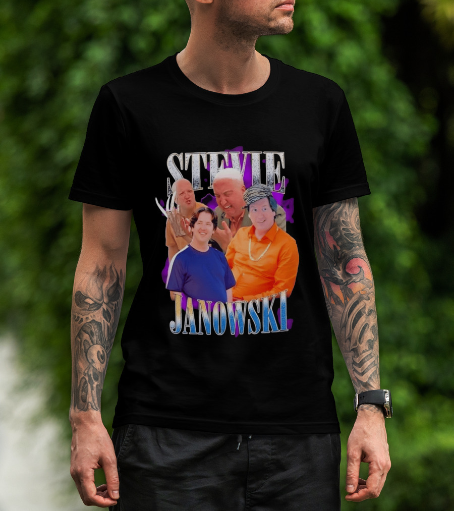 Stevie Janowski Comedy Collage Bootleg T-Shirt