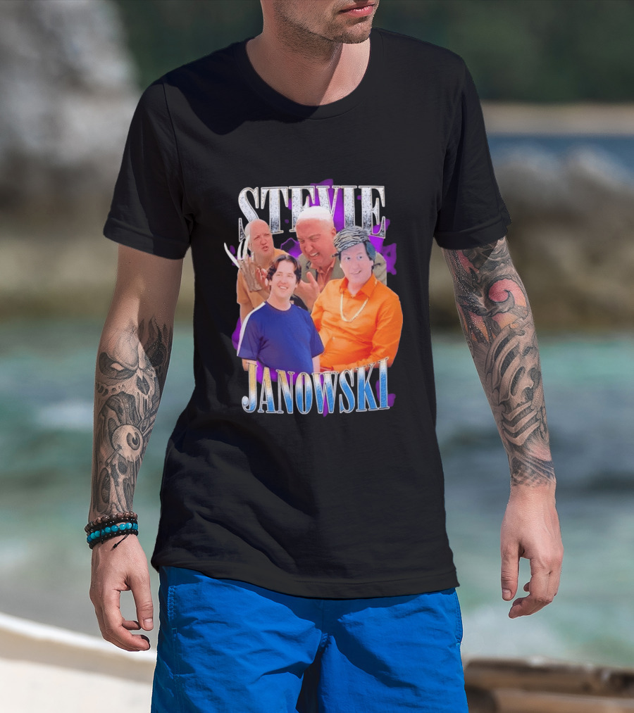Stevie Janowski Comedy Collage Bootleg T-Shirt