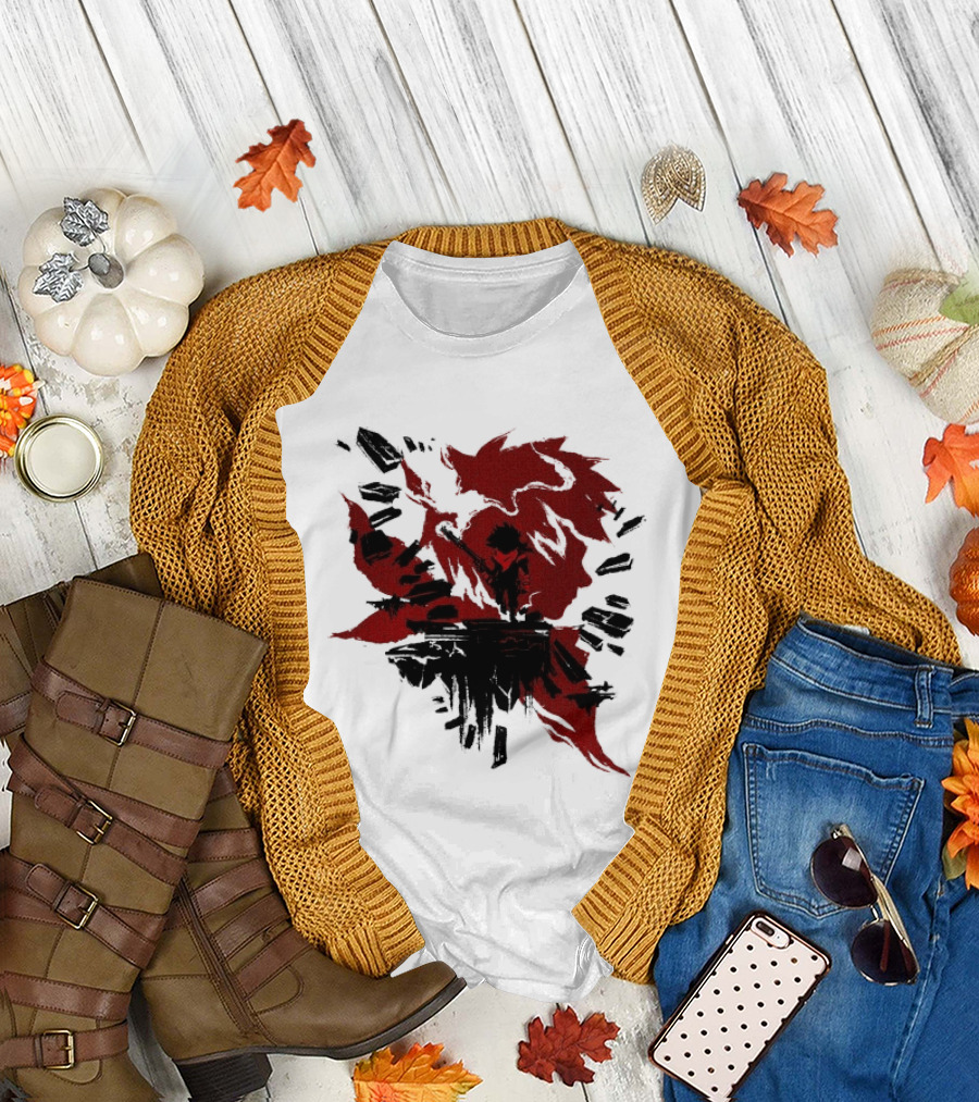 Bastion The Kid Red Silhouette Gaming T-Shirt