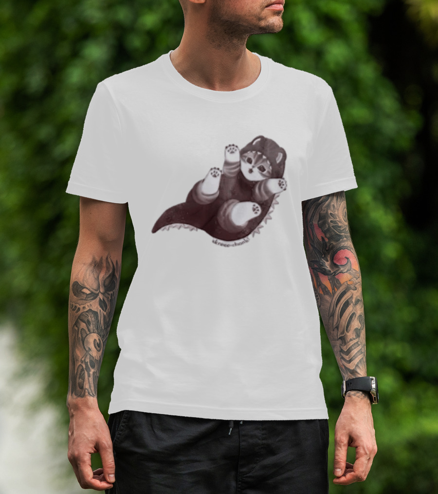 Mofusand Skreeonk Kaiju Cat Paws Playful T-Shirt