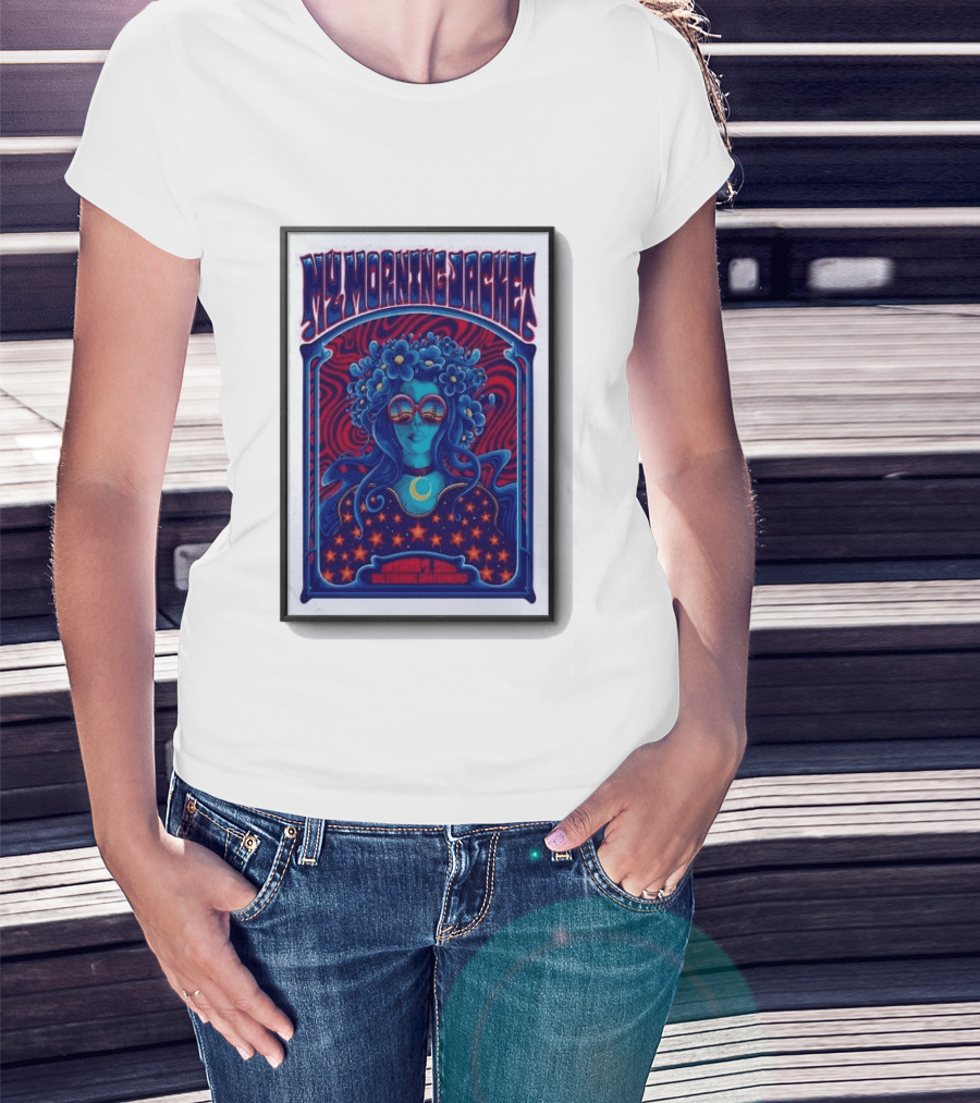My Morning Jacket San Francisco October 9 2026 Psychedelic Floral Woman T-Shirt