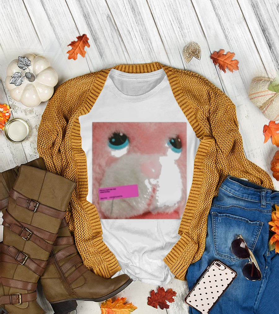 Royel Otis Hickey Album Pink Fluffy Bunny Face T-Shirt