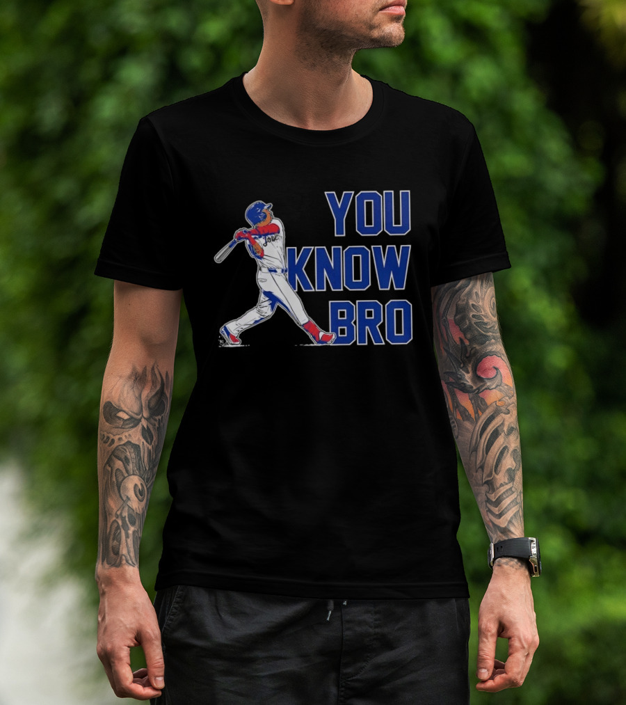 Cleveland Guardians Jose Ramirez You Know Bro Swing Baseball T-Shirt